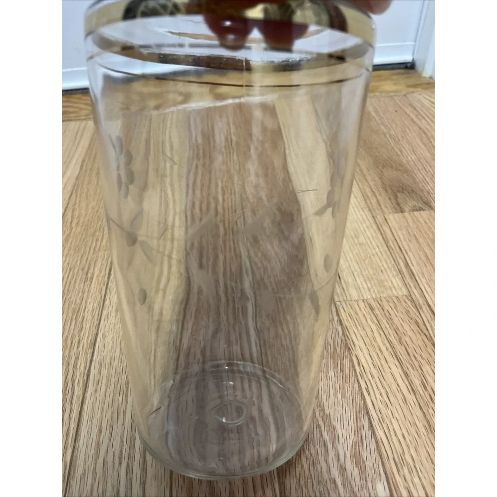 Vintage Clear Glass Large‎ Cocktail Shaker Set